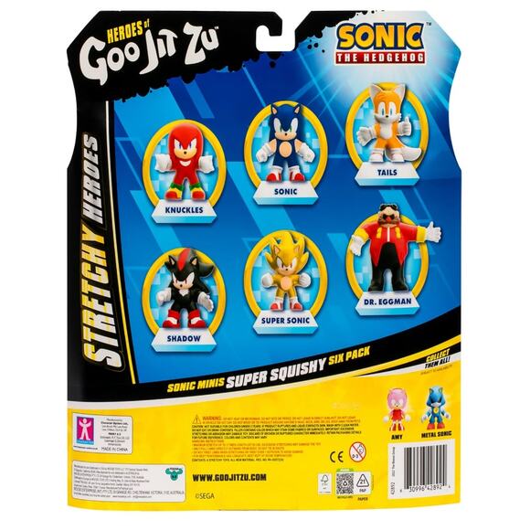 Heroes of Goo Jit Zu Minis Sonic 6 Pack NWT - Picture 8 of 8